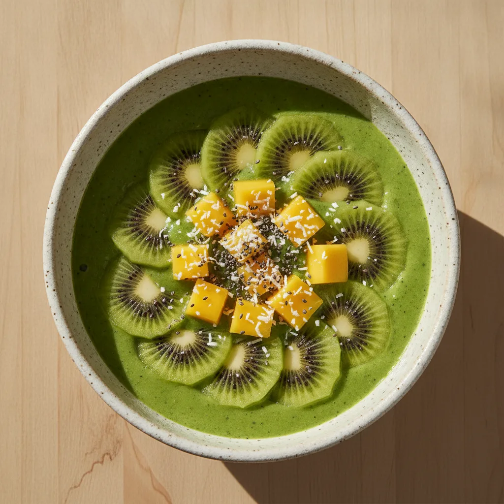 Green glow smoothie bowl